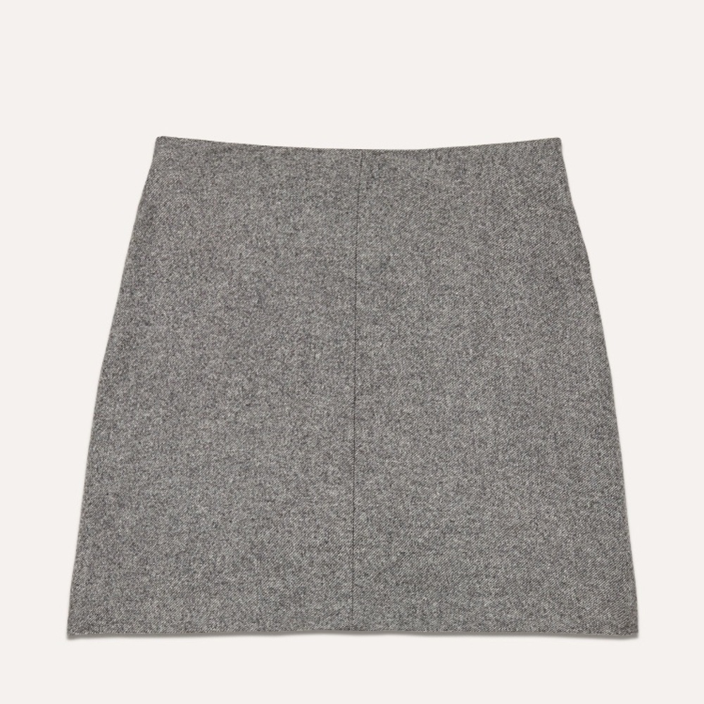 Grey mini skirt (aritzia) dark gray